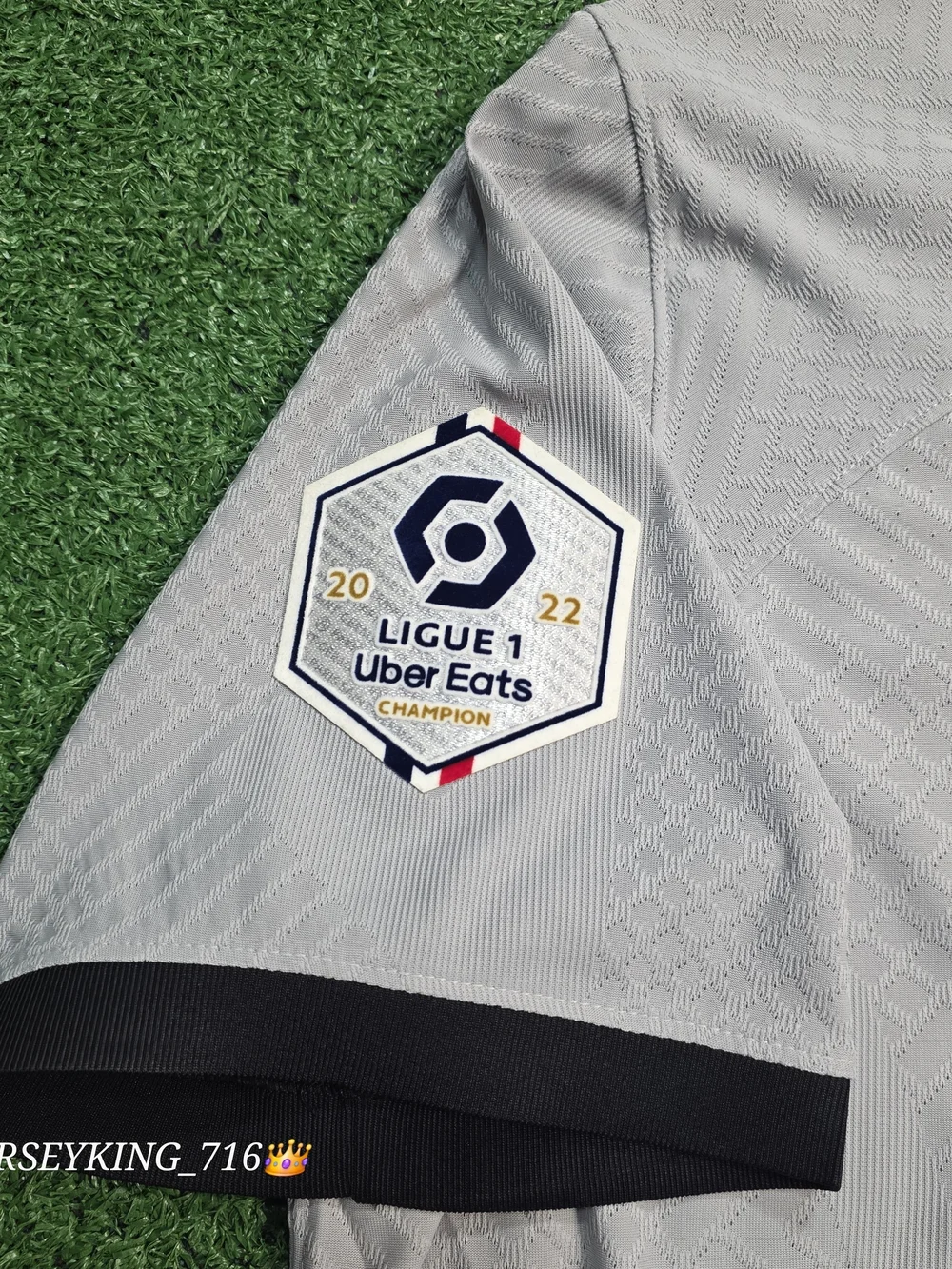 Jordan X PSG Neymar Jr #10 2022/2023 Authentic Away Gray Jersey New Ligue 1 Patc